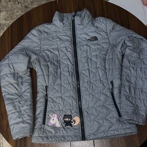 The North Face Kids Light Gray Puffer Jacket